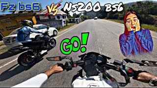 Ns200 bs6 Vs Fz bs6 🔥 ruderider ruderideryuvi yuvi9x [upl. by Kumler]