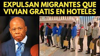 NUEVA YORK EXPULSA MIGRANTES QUE VIVIAN GRATIS EN HOTELES [upl. by Kaete]