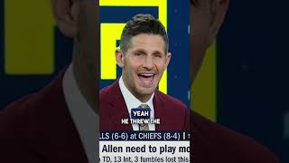 Dan Orlovsky set the record straight about Josh Allen and his interceptions 👀 shorts [upl. by Eellek763]