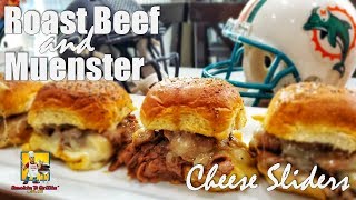 Roast Beef Sliders  Slider Recipes  Appetizers [upl. by Arytas]