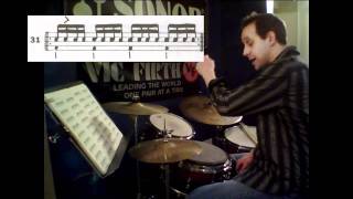 Basic Fills using Syncopation by Ted Reed 14 [upl. by Yenahs]