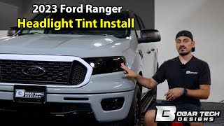 2023 Ford Ranger Headlight Tint Installation [upl. by Sidras339]