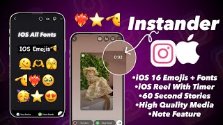 How To Use Iphone Instagram On Android  Share Reels Like Iphone With Timer  Full IPhone Instagram [upl. by Abil]