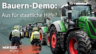 Landwirte demonstrieren Bauern Demo wegen Aus für AgrardieselSubventionen  WDR aktuell [upl. by Ancell]