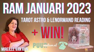 RAM JANUARI 2023 MAGISCHE ZEGENINGEN  TAROT ASTRO READING  WIN MIREILLE VAN RIJN [upl. by Dasha758]