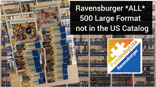 Ravensburger ALL 500 pieces Large Format NOT in 2024 US Catalog  puzzlesbyLiza [upl. by Pisano4]