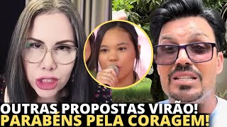 Sarah Sheeva e Flávio Amaral falam sobre Maria Marçal não aceitar cantar música secular no Teleton [upl. by Dewain]