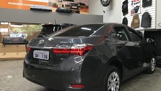 Toyota Corolla 2018  Friso Lateral modelo Original  Friso  Dk136 Acessórios [upl. by Salkcin]