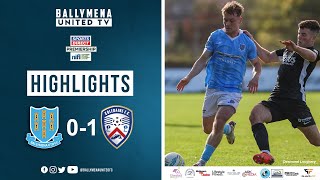 Match Highlights I Ballymena United 01 Coleraine [upl. by Tibbitts]