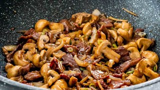 Beef Mushroom Stir Fry [upl. by Aliam]