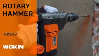 WOKIN 1250W Rotary Hammer with 6 Variable Speeds Heavy Duty Demolition Hammer for Concrete [upl. by Mary253]