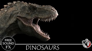 Dinosaur Sounds Large deep roars  No Copyright [upl. by Sukey]