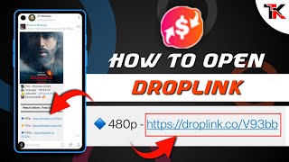 How To Open Droplink File In 3 Clicks Only  Droplink Kaise Open Kare  Earn Money Online Droplink [upl. by Crain]