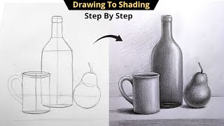 How To Draw Still Life with Pencil Shading Step By Step Drawing for Beginners  Object Drawing [upl. by Anaehs]