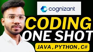 Cognizant Coding Question ONE SHOT🔥 Cognizant Technical Assessment Test 202425 [upl. by Kissner]