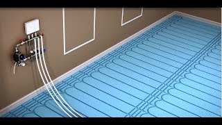 ProWarm Water Underfloor Heating Installation  Levelling Compound To Solid Floor Panel [upl. by Marek284]