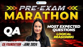 Most Expected Questions Logical Reasoning  PreExam Marathon  QA  Shivani Sharma [upl. by Ramin]