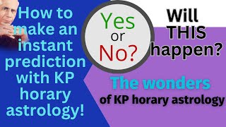 How to make instant prediction using KP horary astrology [upl. by Malo798]