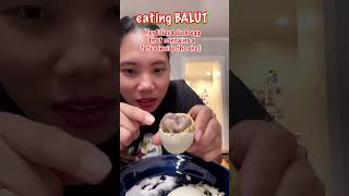 eating Balut fertilized duck egg [upl. by Aicilra394]