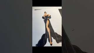 croqui art moda drawing arte fashionillustration desenho painting roupa artist [upl. by Jarred]