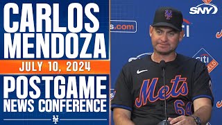 Carlos Mendoza praises Mets bullpen after strong outing against Nationals  SNY [upl. by Dulcia]