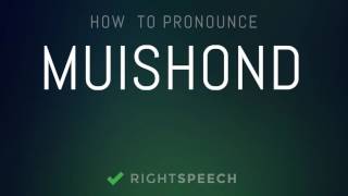 Muishond  How to pronounce Muishond [upl. by Glenda134]