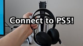 PULSE Elite Wireless Headset  How to Connect to PS5 [upl. by Nosnirb630]