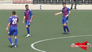 Calcio serie D Troina  Portici 30 Highlights [upl. by Dahsra]