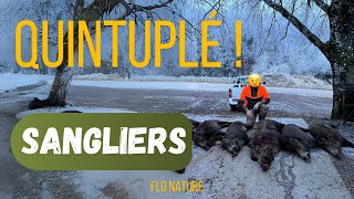 Magnifique action de chasse  Quintuplé au même poste [upl. by Guttery]