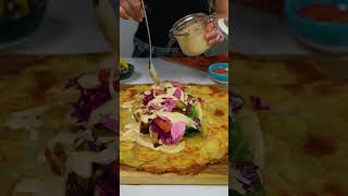 GlutenFree Potato Wrap Shawarma 🤤 potato shawarma [upl. by Etienne]