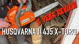 Husqvarna 435 XTORQ Chainsaw 3 Year Review and why I use Alkylate Gasoline [upl. by Obbard]