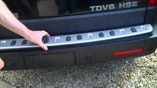 How to fit rear bumper tread plate on Land Rover Discovery 4 [upl. by Samara239]