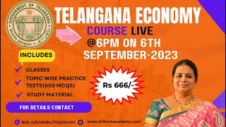 OVERVIEW OF TELANGANA ECONOMY [upl. by Eirok]