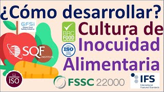 🍓 CULTURA DE INOCUIDAD ALIMENTARIA FSSC 22000 ISO 220002018 BRC IFS GFSI SQFI Como crear [upl. by Nosneb]