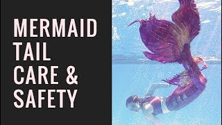 Silicone Mermaid tail Care and Safety [upl. by Ecnarret]