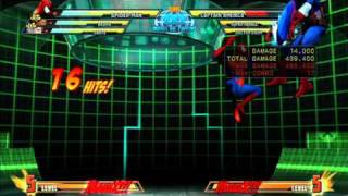 MvC3 SpiderMan  Combo 07  Spider Sickness [upl. by Copeland]