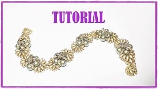 Tutorial come fare un bracciale con perline Bracciale Iridescenze Decò [upl. by Alleinnad385]