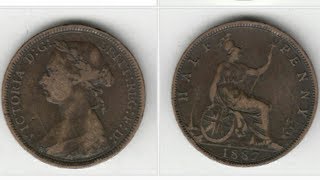 UK Victoria 1887 Half Penny Coin VALUE [upl. by Burkhart]