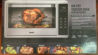 UNBOXING  bella pro series  6slice air fryer toaster oven with rotisserie  stainless steelquot [upl. by Jos]