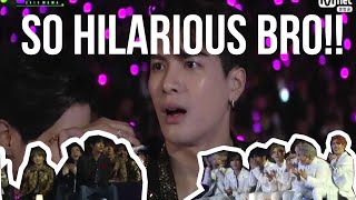 BTS ATEEZ ITZY AND THE MEMBER GOT7 REACTION TO JACKSON WATCHING JYP AND HWASA  LAUGH MOMENTS [upl. by Aciretal]