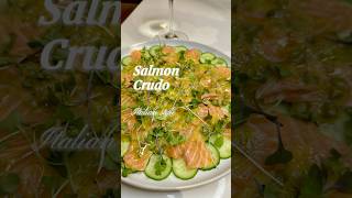 Salmon Crudo with Shallot Caper Sauce 😍 shorts salmon cooking food blogger foodie health [upl. by Earahs]