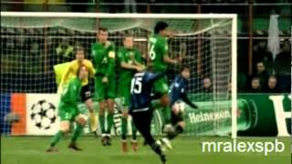 Mario Balotelli Super Goal vs Rubin Kazan 20092010 [upl. by Ainezey15]