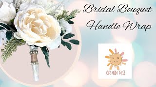 DIY Bridal Bouquet Stem Handle Wrap  diy weddingbouquet bridalbouquet [upl. by Anaya]