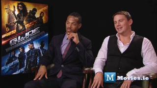 Channing Tatum amp Marlon Wayans talk GI JOE amp the advance reviews [upl. by Basile]