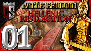 1 Byzantion  Hellenic Restoration  EU4 Ante Bellum [upl. by Gradeigh]