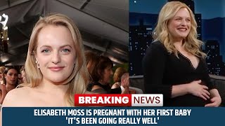 Elisabeth Moss Is Pregnant with Her First Baby Its Been Going Really Well [upl. by Inohs]