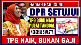 🔴 ALHAMDULILLAH DPR SETUJUI BESARAN TAMBAHAN TPG PNS PPPK amp NON ASN SERTA SWASTA DI 2025 [upl. by Aniloj]