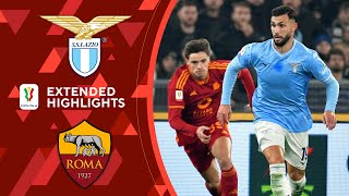 Lazio vs Roma Extended Highlights  Coppa Italia  CBS Sports Golazo [upl. by Arracahs]