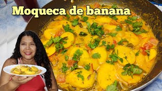 Moqueca de banana da terra suculenta e saborosa Quem não come carnes vai amar  Vanuza Santos [upl. by Arbmik825]