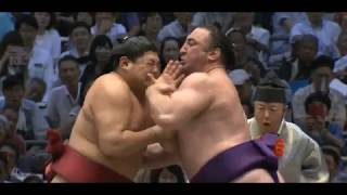 Abi vs Tochinoshin  Nagoya 2018 Day 4 [upl. by Einaej]